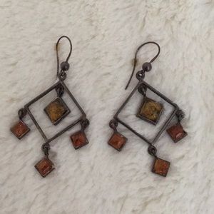 Jewelry - Amber Dangling Earrings Jewelry - Amber Dangling Earrings